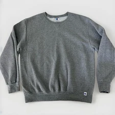 Vintage Russell Athletic Mens Sweatshirt Size Large Crewneck 50/50 Gray Honduras