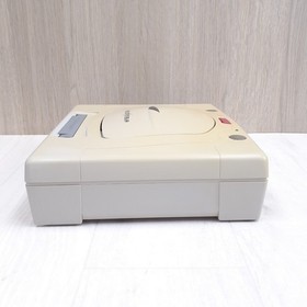 SEGA SATURN console Japanese white with 6 games, 1 controller, memory & cables