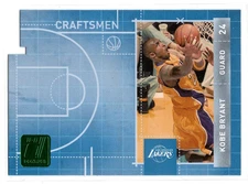 2010-11 Donruss Craftsmen Emerald Die-Cut Insert Kobe Bryant #1 HOF Lakers