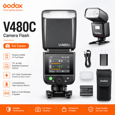GODOX V480 C 2.4G TTL Touchscreen Camera Flash for Canon 650 Full Power Flashes