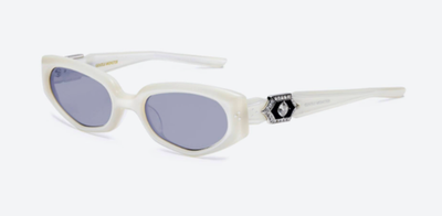 Gentle Monster Ruvy Van WC6 Sunglasses White/Gray With Case New | eBay
