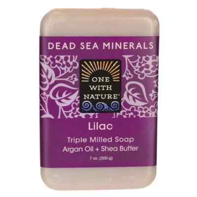One With Nature Dead Sea Minerals Lilac Soap