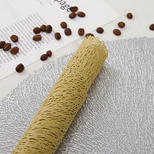 Round Placemats Dining 38cm Woven Kitchen Anti-Skid Table Mat Heat-Resistant - Picture 15 of 29