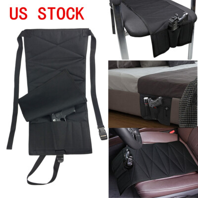 Car Truck Vehicle Seat Holster Mattress Bed Concealed Gun Holder Magazine Pouch
