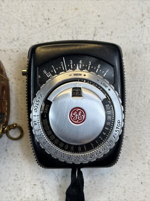 Exposure Meter General Electric Type PR-1 With Diamond Leather Case Untested