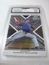 AUSTEN WILLIAMS NATIONALS 2016 ELITE EXTRA EDITION #104/999 RC GRADED 10  L@@@K