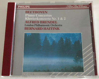 CD Beethoven Piano Concertos 1 and 2 ALFRED BRENDEL conducted by Bernard Haitink