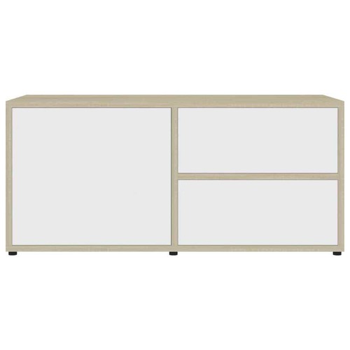 Furniture345 Small TV Unit Cabinet Stand Coffee Table 2 drawer 1doors Tv Storage - Picture 71 of 103