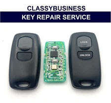 Ford Mazda 2 button remote key fob Case Battery Replacement Repair Service