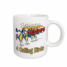 3dRose Four Calling Birds Mug
