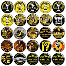RICHMOND TIGERS 5.7cm BADGES - Premiership Grand Final Dustin Martin 2017 2019