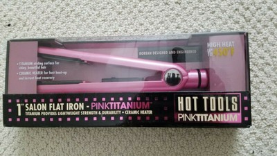 hot tools 1 salon flat iron pink ceramic