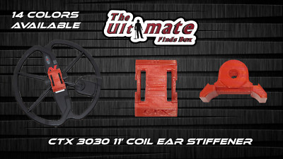 Minelab CTX 3030 11'' Coil Ear Stiffener 14 Colors Available. 100% Infilled