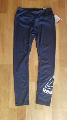 New REEBOK Skinny Capri Yoga Pants Women's XS XSmall Black
