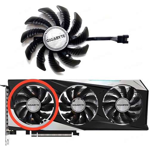 Ventilateur de refroidissement GPU pour ventilateurs de refroidisseur de carte graphique de jeu GIGABYTE RTX3060 3060ti - Photo 5/8