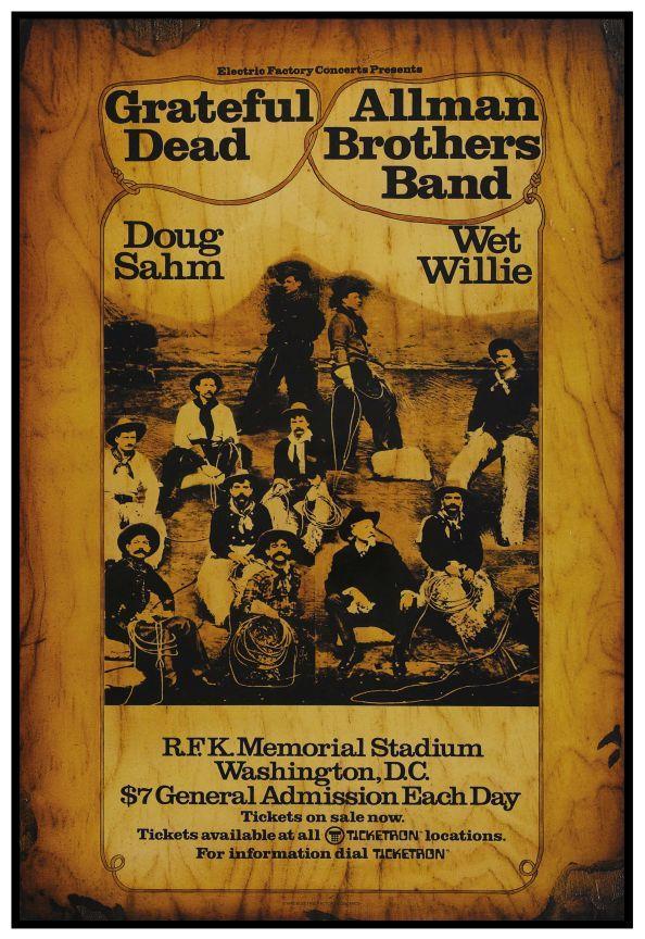 Allman Brothers Band - POSTER - Grateful Dead Dickey Betts