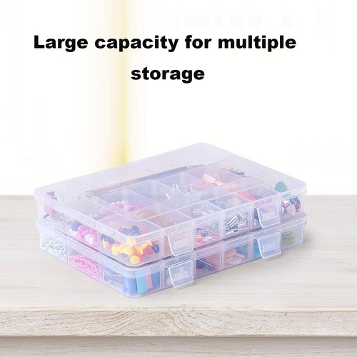2Pcs Kids Snack Box with 18 Removable Grids Compartments Snackle Trays Travel - Picture 5 of 10