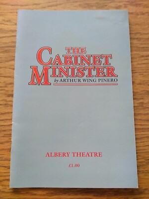The Cabinet Minister programme Albery Theatre 1991 Maureen Lipman Derek Nimmo
