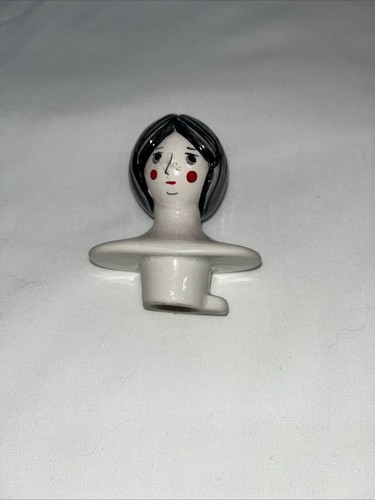 Alcobaca Portugal Pottery Woman With Cat Teapot Christmas Theme - Picture 13 of 15