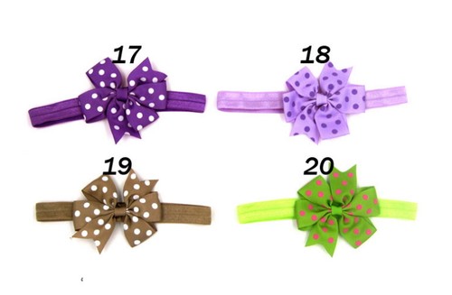 20-Pack Newborn Baby Girl Headbands – Infant Toddler Bow Hair Band Accessory Set - Picture 6 of 6