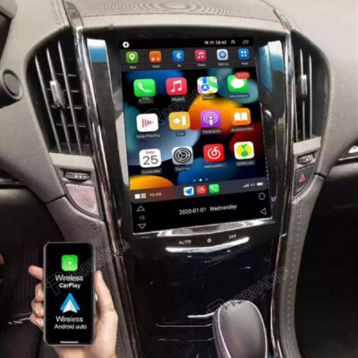 Apple Carplay For Cadillac ATS SRX XTS ATSL CTS Android 15 Car Stereo Radio Navi