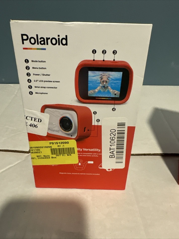 Polaroid iD757 720p 12.1MP Waterproof Sport Digital Action Camera - Image 2 of 4