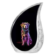 Neon Dog Teardrop Urns - Small Urns For Human Ashes - Urn For Ashes Adult Male