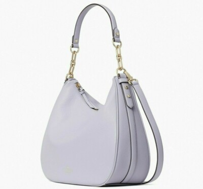 Kate Spade Mulberry Vivian Lilac Leather Hobo WKRU4138 Shoulder Bag NWT $379 FS