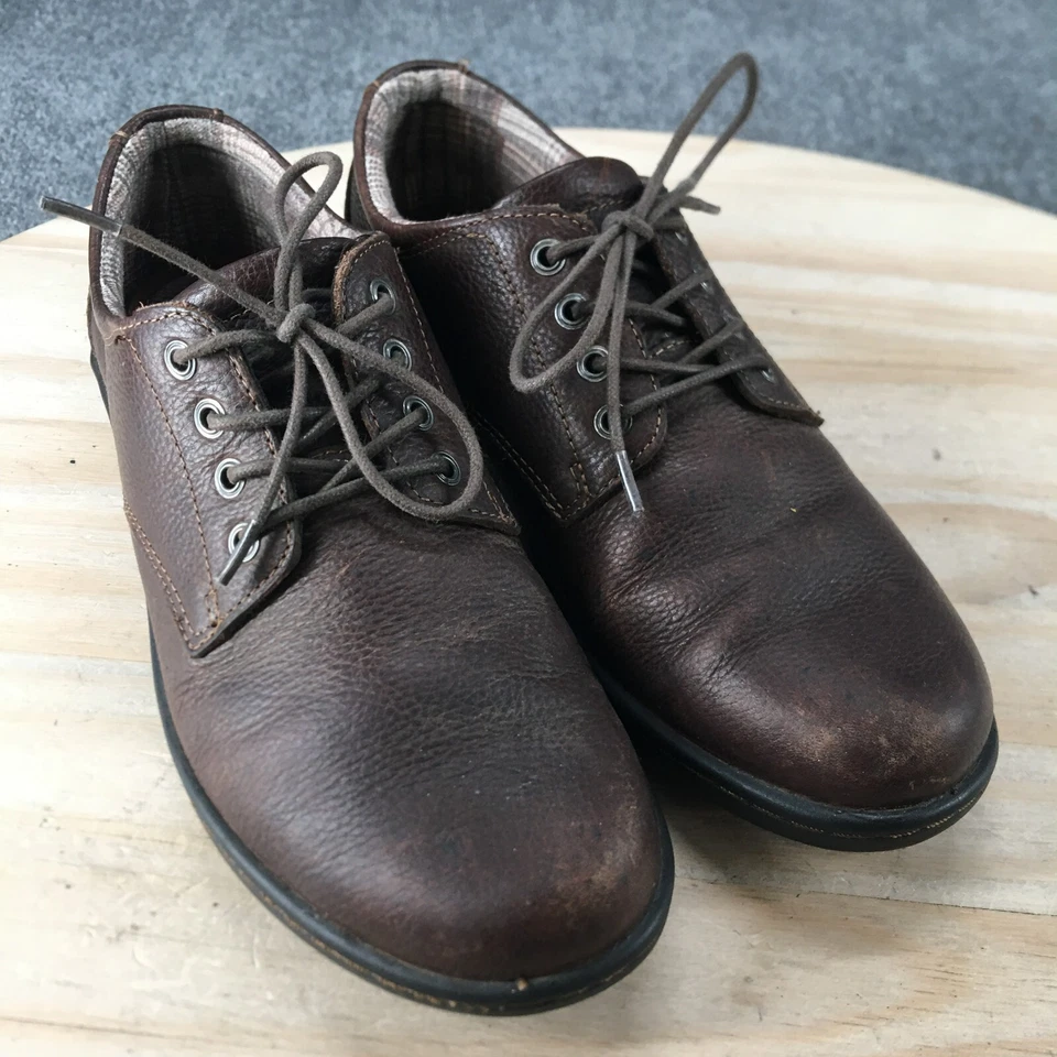 Eastland Zapatos Mujer 8.5 M Alexis Informales Oxford Cuero Marrón Punta Redonda Baja Foto 3 de 4