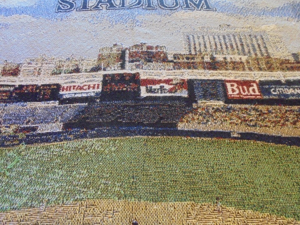 VINTAGE YANKEE STADIUM THROW WITH FRINGE55 X 48" eBay