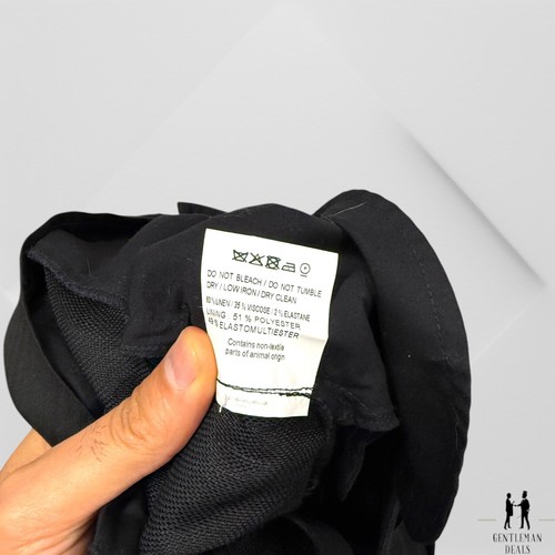 Jacquemus Mens Pants Size 50 US40 Le Gadjo Linen Blend Black 34x31 Pantalon - Picture 12 of 13