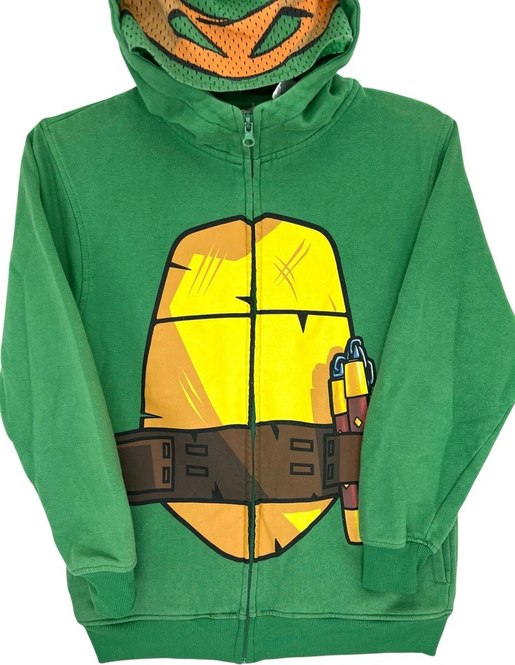 Teenage Mutant Ninja Turtle Zip Up Hoodie Michael Angelo Youth Large (14/16) - Image 2 of 4