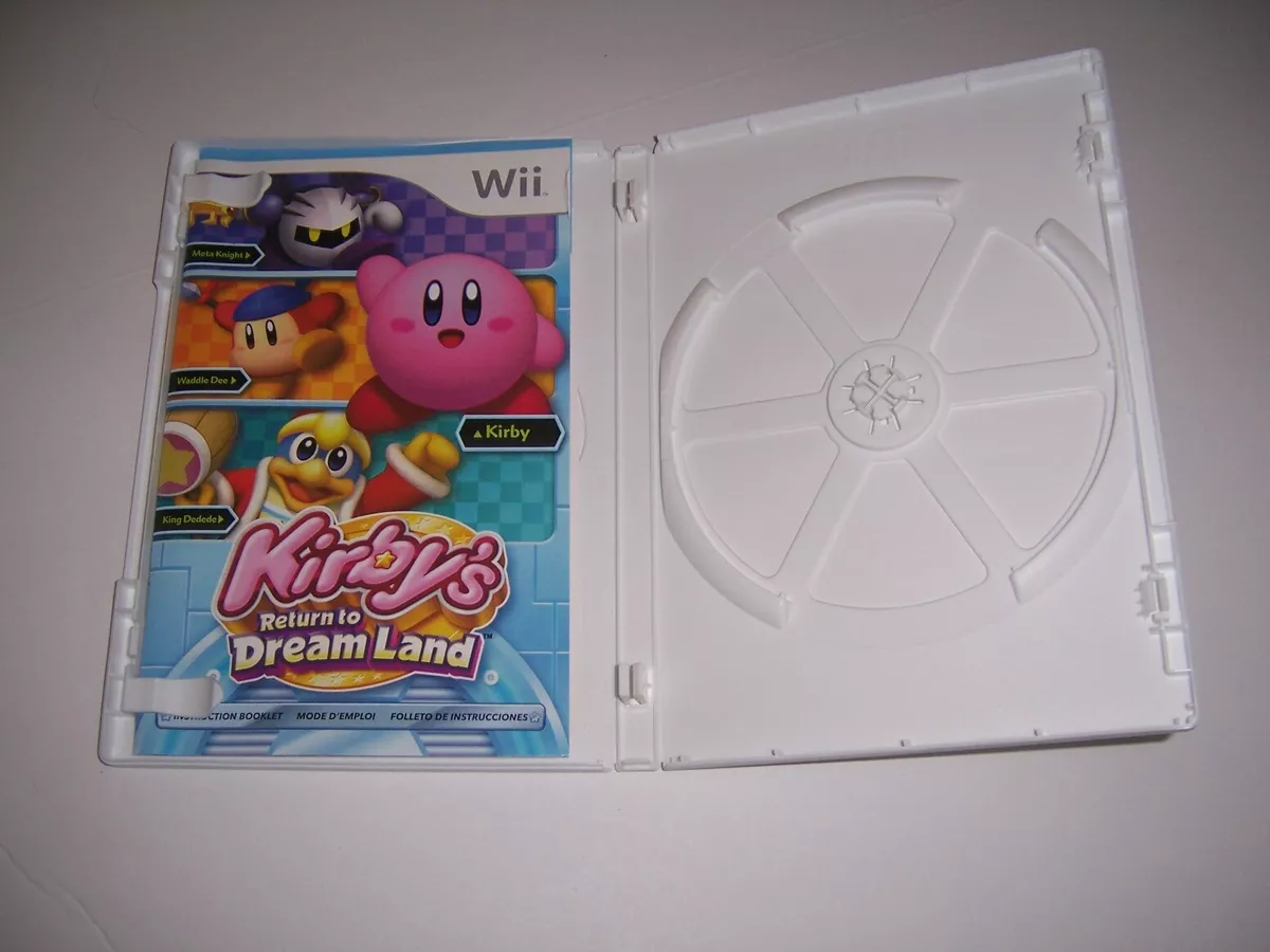 Original Box Case Kirby's Return to Dream Land w/ Manual & Inserts Nintendo  Wii