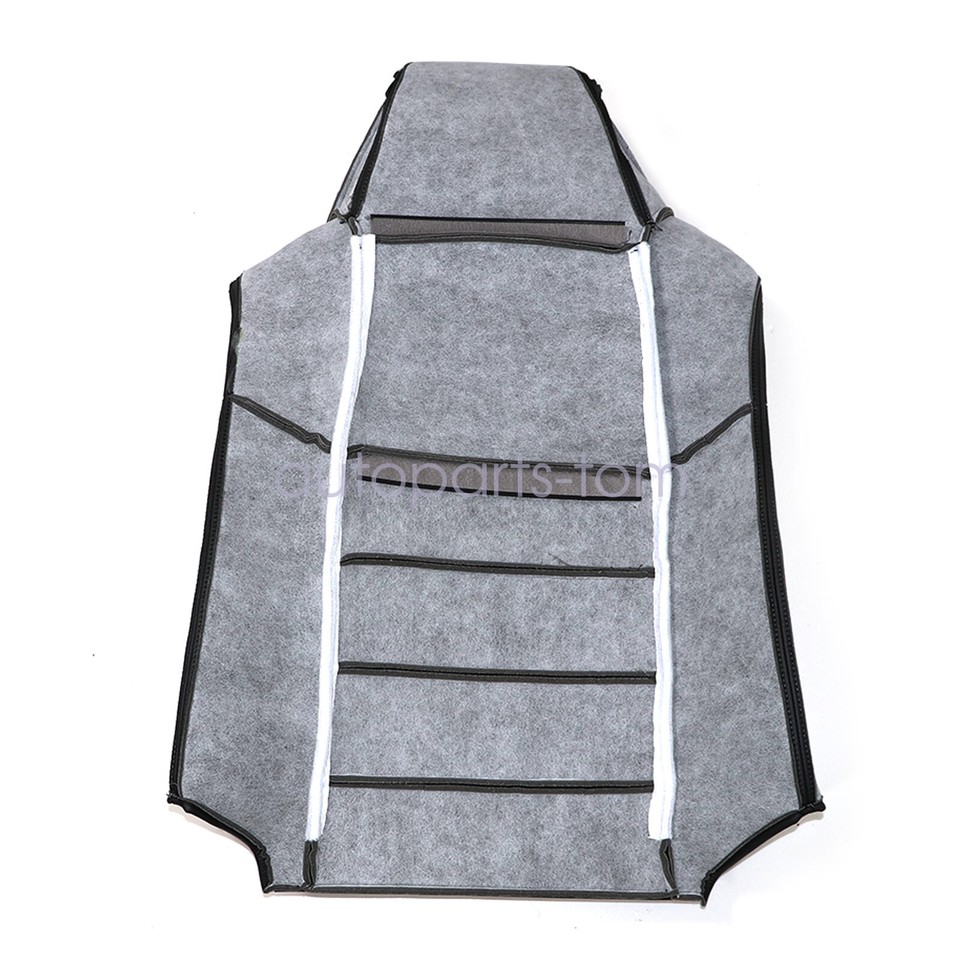 Housses De Siège Avant Complètes Ford F250 F350 2002-2007 - Cuir Gris Medium Flint, Set 4 Pièces