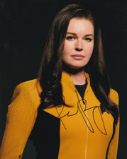 REBECCA ROMIJN signed Autogramm 20x25cm STAR TREK in Person autograph COA