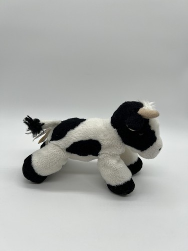 AURORA FLOPSIES MINI MOO the COW Stuffed Animal Plush 7" - Picture 3 of 8