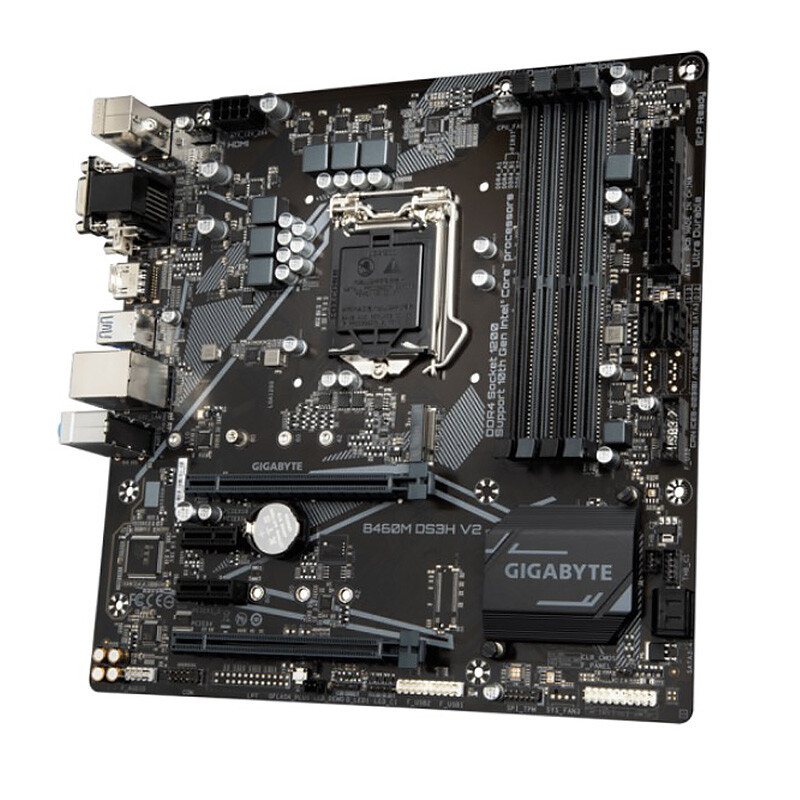 i5 10400 / B460M DS3H / DDR4 16GB セット For Gigabyte B460M DS3H V2 Motherboard DDR4 VGA DVI HDMI Mainboard