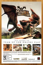 2004 Monster Hunter PS2 Playstation 2 Vintage Print Ad/Poster Official Promo Art