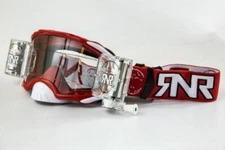 RIP N ROLL PLATINUM WVS ROLL OFF GOGGLES Red MOTOCROSS RNR Wide vision System
