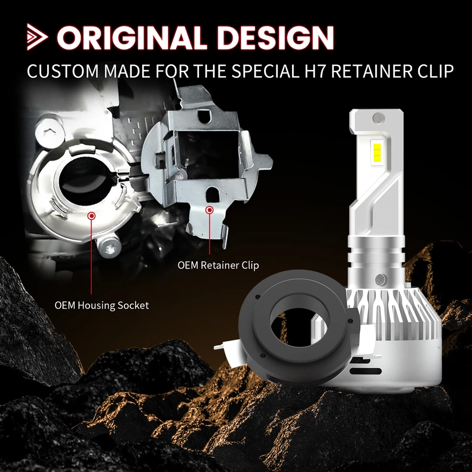 Bombilla de faro LED de haz bajo personalizada Lasfit H7 6000K blanca para VW Jetta 2011-2017 Foto 4 de 4