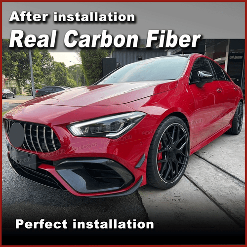 Passt für Mercedes CLA C118 W118 CLA45 Carbon Front Flossen Splitter Canards - Bild 5 von 11