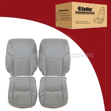 For 2003-2006-2009 Toyota 4Runner Front Both Side Bottom & Top Seat Cover Gray