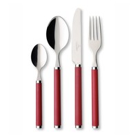 Villeroy & Boch Red Roses Play! 24 Piece 6 Persons Cutlery Set 18/10 Stainless  