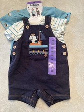Pekkle 4 Piece Overall and Shorts Set - Overall, 1 Piece, T-Shirt,  Shorts -NWT