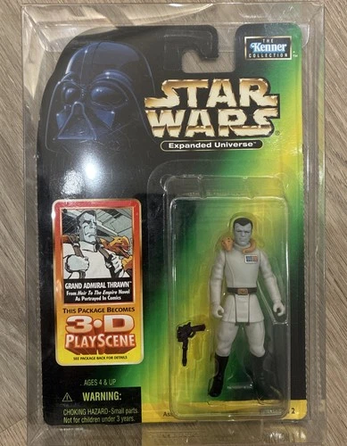 Star Wars POTF Grand Admiral Thrawn Expanded Universe 3.75" 1998 Kenner W/ Case