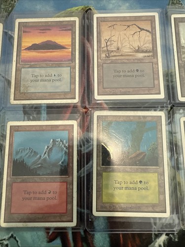 Unlimited Basic Land Lot- 12x land- 1x of each (except plains) MP-HP - Picture 3 of 8