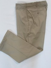 Lands End Pants Straight Flat Front OEKO Tex Women s 10 Khaki Brown NWOT FREESH