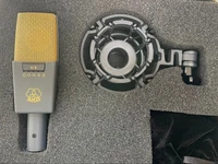 AKG C414 XLII Condenser Microphone Shock Mount Case Tested Preowned Japan