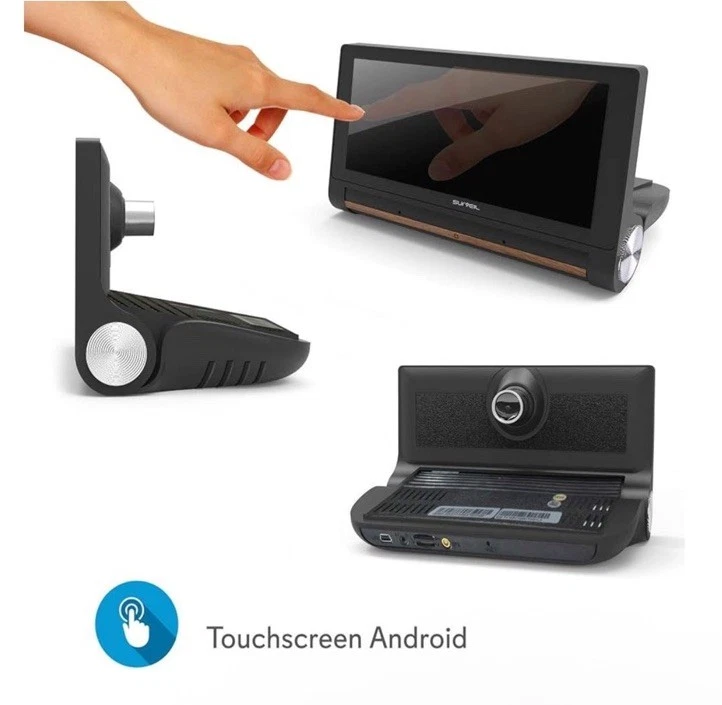 Pyle Surveil Wireless BT Android Dashcam GPS Device DRV 7" Touchscreen Display - Image 2 of 4