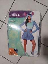 Halloween Costume Disney Stitch Adult Medium 8/10 Hooded Dress Fingerless Gloves